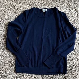 J. Crew Dark Blue Knit Top